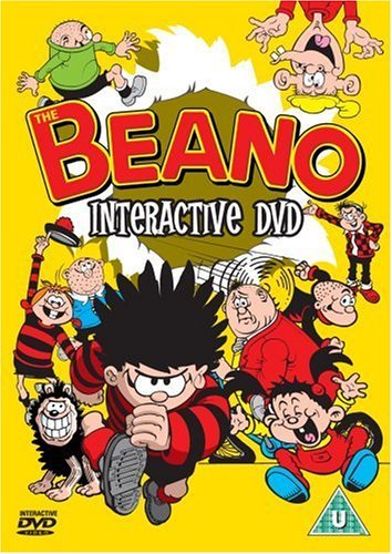 The Beano Interactive DVD cover featuring Dennis the Menace and various comic characters.