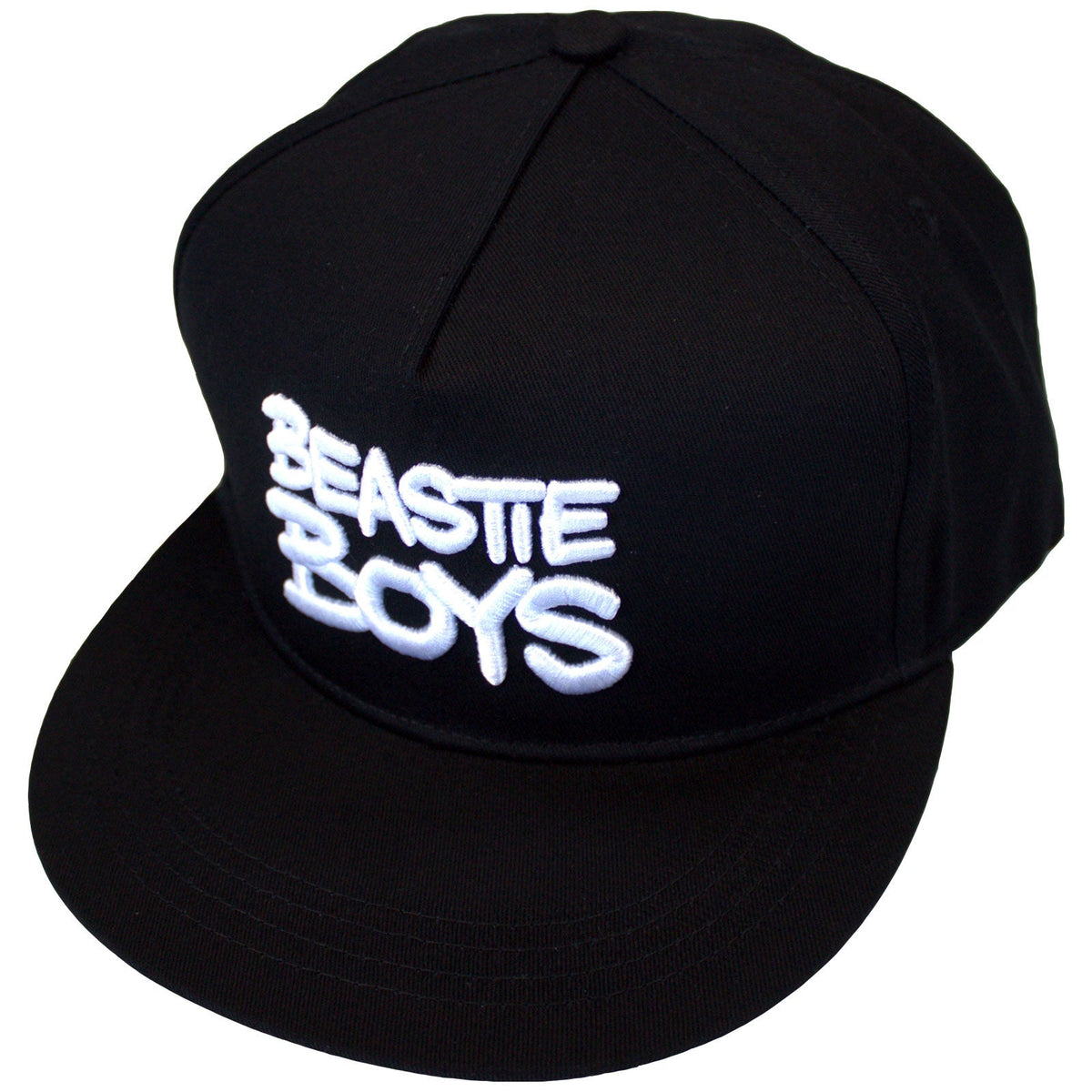 Black snapback cap with white Beastie Boys “Check Your Head” logo.