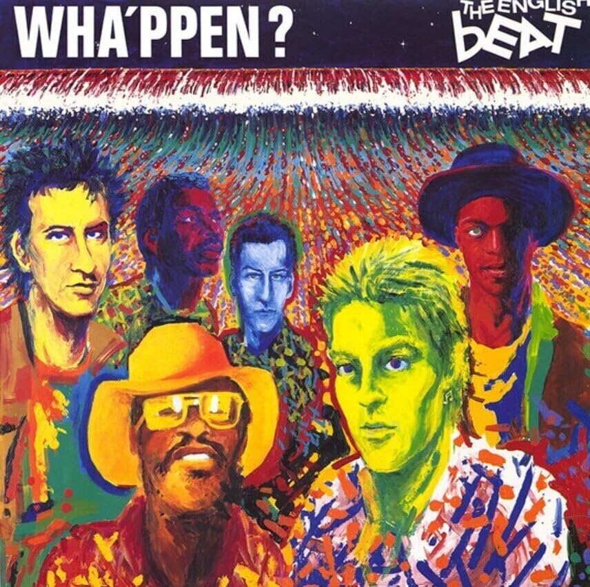 Album cover featuring a colorful, impressionistic painting of The English Beat band members.