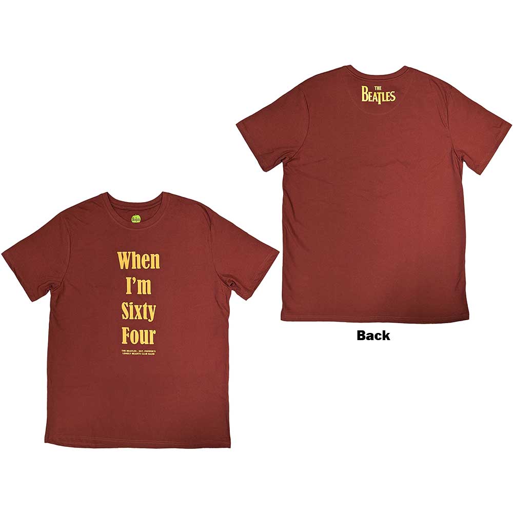 The Beatles Unisex T-Shirt: When I'm Sixty Four