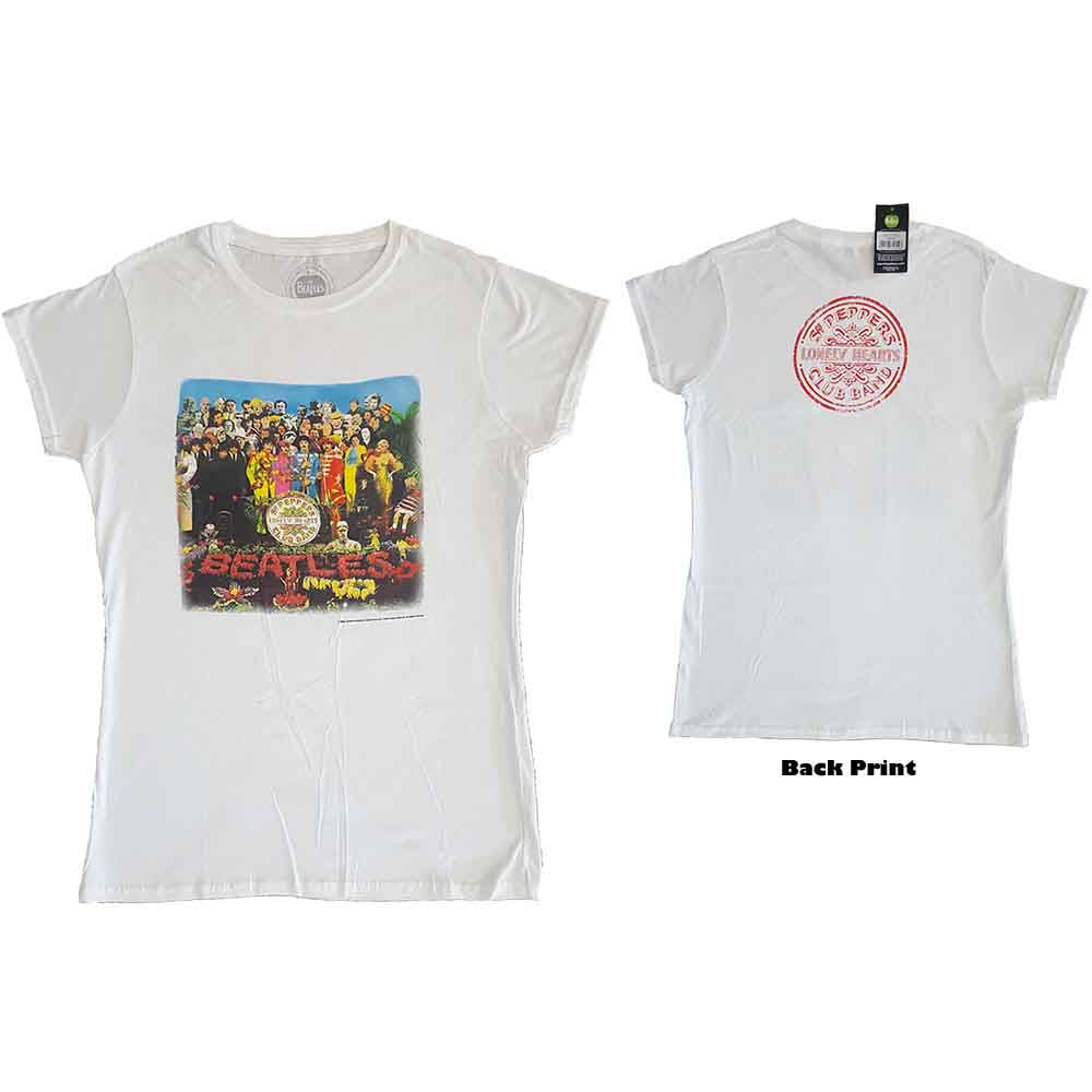 The Beatles Ladies T-Shirt: Vintage Sgt Pepper