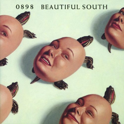 CD cover for The Beautiful South, featuring repeating faces with bird feet.