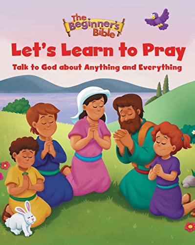 Children and Jesus praying together on a grassy hill.