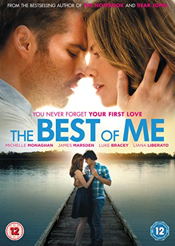 DVD cover for “The Best of Me” featuring a couple embracing.
