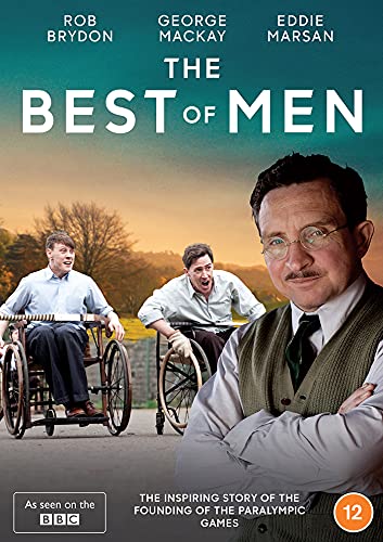 DVD cover for The Best of Men featuring three men, two in wheelchairs.