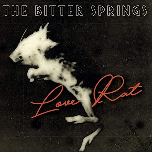 Vinyl record cover: distressed image of a rat with red text "Love Rat".