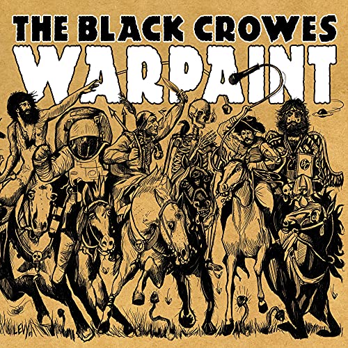 The Black Crowes - Warpaint" CD cover with illustrated figures on horseback.