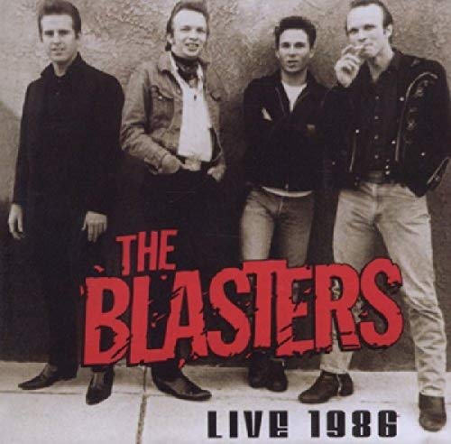 The Blasters band portrait from the 1986 "Live" CD cover.