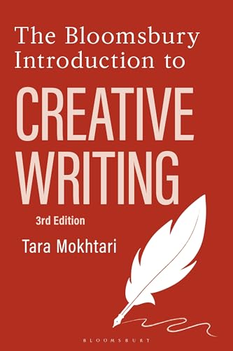 Red book cover with white text and a feather illustration.