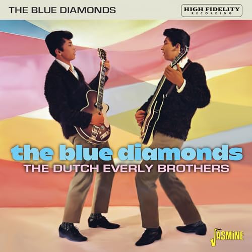 CD cover featuring two young men with guitars, titled "The Blue Diamonds".
