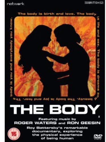 DVD cover for "The Body" featuring silhouetted figures against a fiery background.