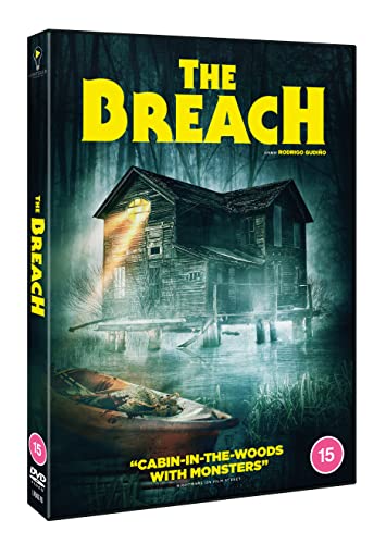 DVD cover for "The Breach" featuring a dark cabin in a swamp.