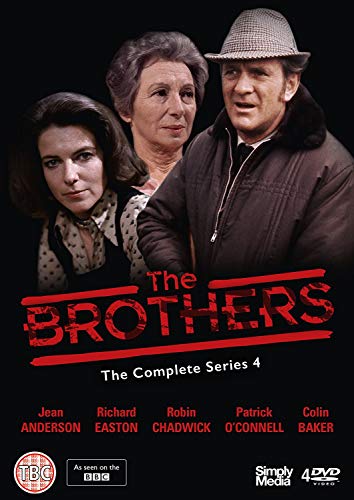 DVD cover for "The Brothers" series 4, featuring three actors’ portraits.
