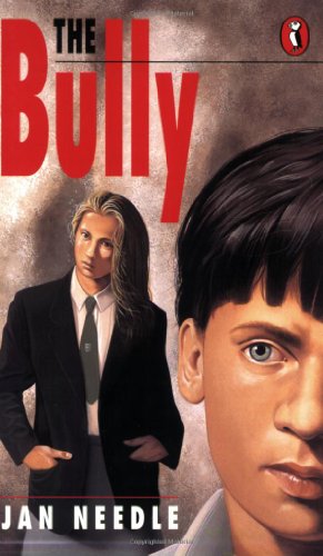 Book cover: "The Bully" depicts two young men, one in focus, one blurred.