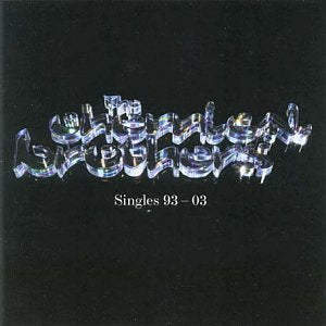 CD cover for The Chemical Brothers’ “Singles 1993-2003” with metallic text.