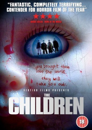 DVD cover for horror film "The Children" featuring an eye and children.