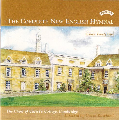 CD cover featuring a watercolor painting of Christ's College, Cambridge, with gold borders.