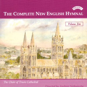 CD cover for “Complete New English Hymnal Vol. 10” featuring a cathedral.