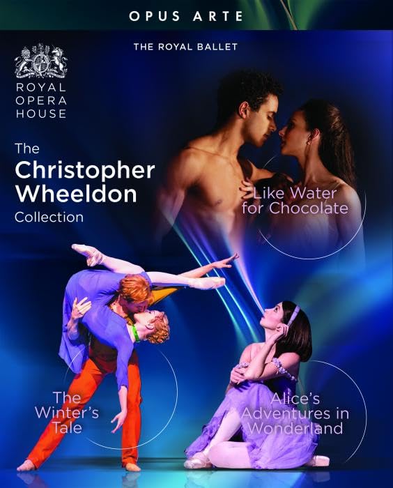 Ballet dancers in costume from three Christopher Wheeldon productions.