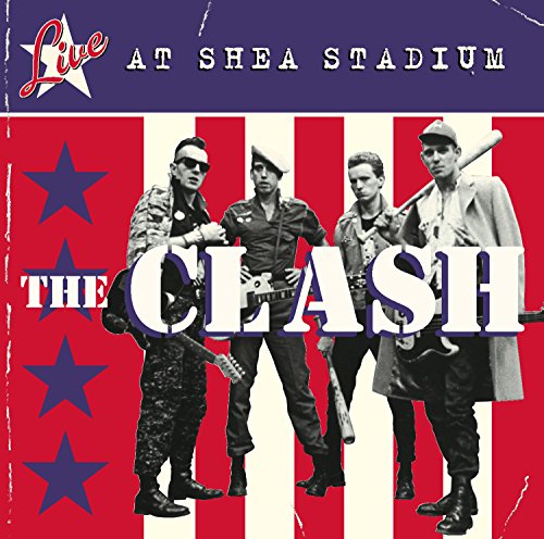 CD cover for The Clash’s “Live At Shea Stadium” with band portrait.