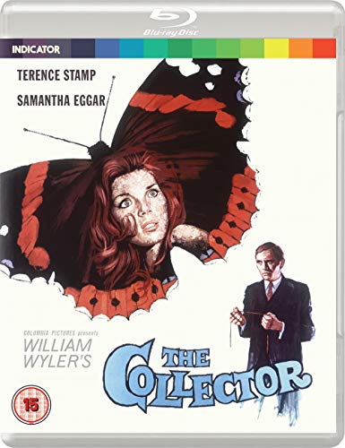 Blu-ray cover for "The Collector" featuring a woman with a butterfly.