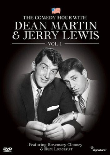 Dean Martin and Jerry Lewis on DVD cover, black and white portrait.