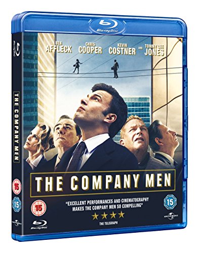 Blu-ray case for "The Company Men" featuring actors and city skyline.