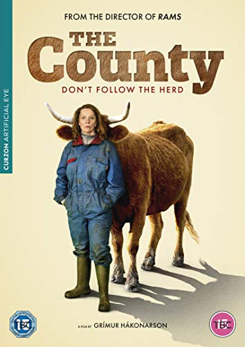 DVD cover featuring a woman standing beside a large brown cow.