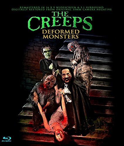 "The Creeps" Blu-ray cover featuring zombies on stairs with green and yellow title text.