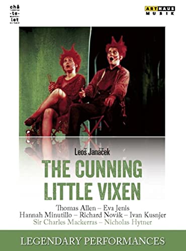 DVD cover for "The Cunning Little Vixen" featuring performers in costume.