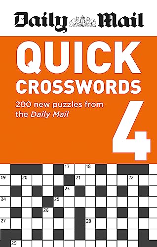 Red cover with “Daily Mail Quick Crosswords Volume 4” and a grid puzzle.