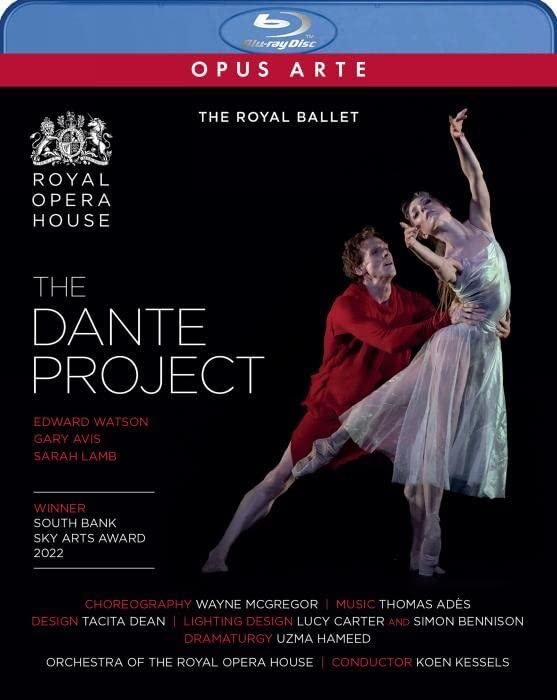 Blu-ray cover for "The Dante Project" featuring ballet dancers in performance.
