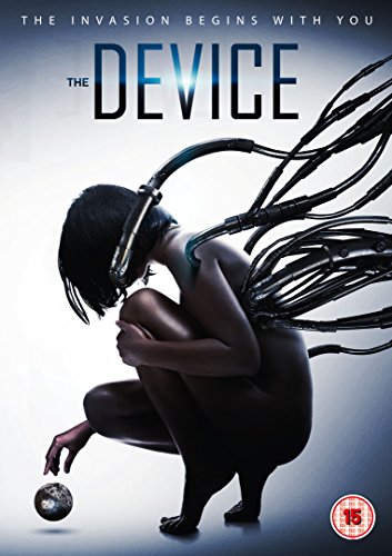 DVD cover for “The Device” showing a person connected to black cables.