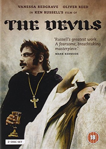 DVD cover for "The Devils" featuring Oliver Reed and Vanessa Redgrave.