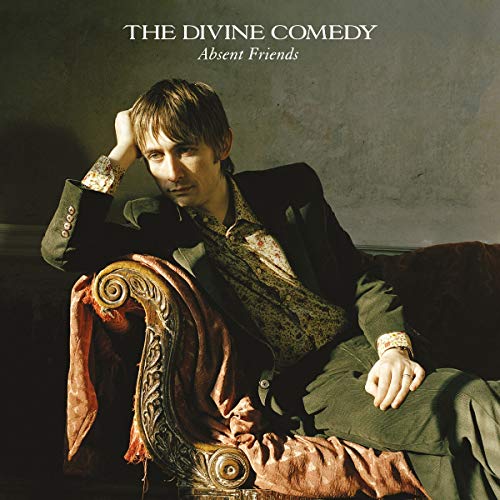 Album cover for The Divine Comedy’s “Absent Friends” featuring a man reclining.