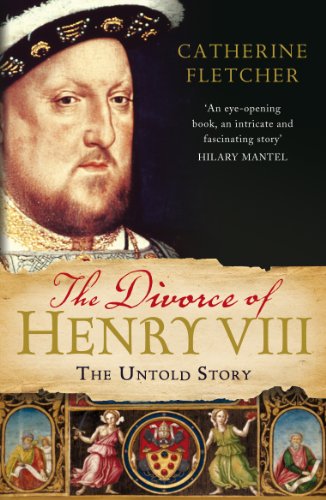 Book cover: portrait of Henry VIII with title and historical imagery.