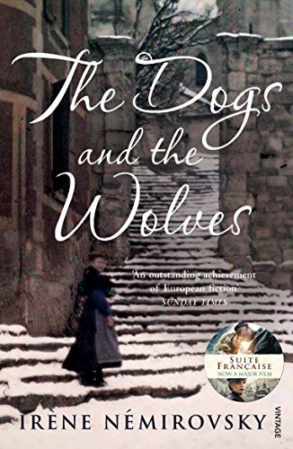 Book cover: "The Dogs and the Wolves" with a woman walking down a street.