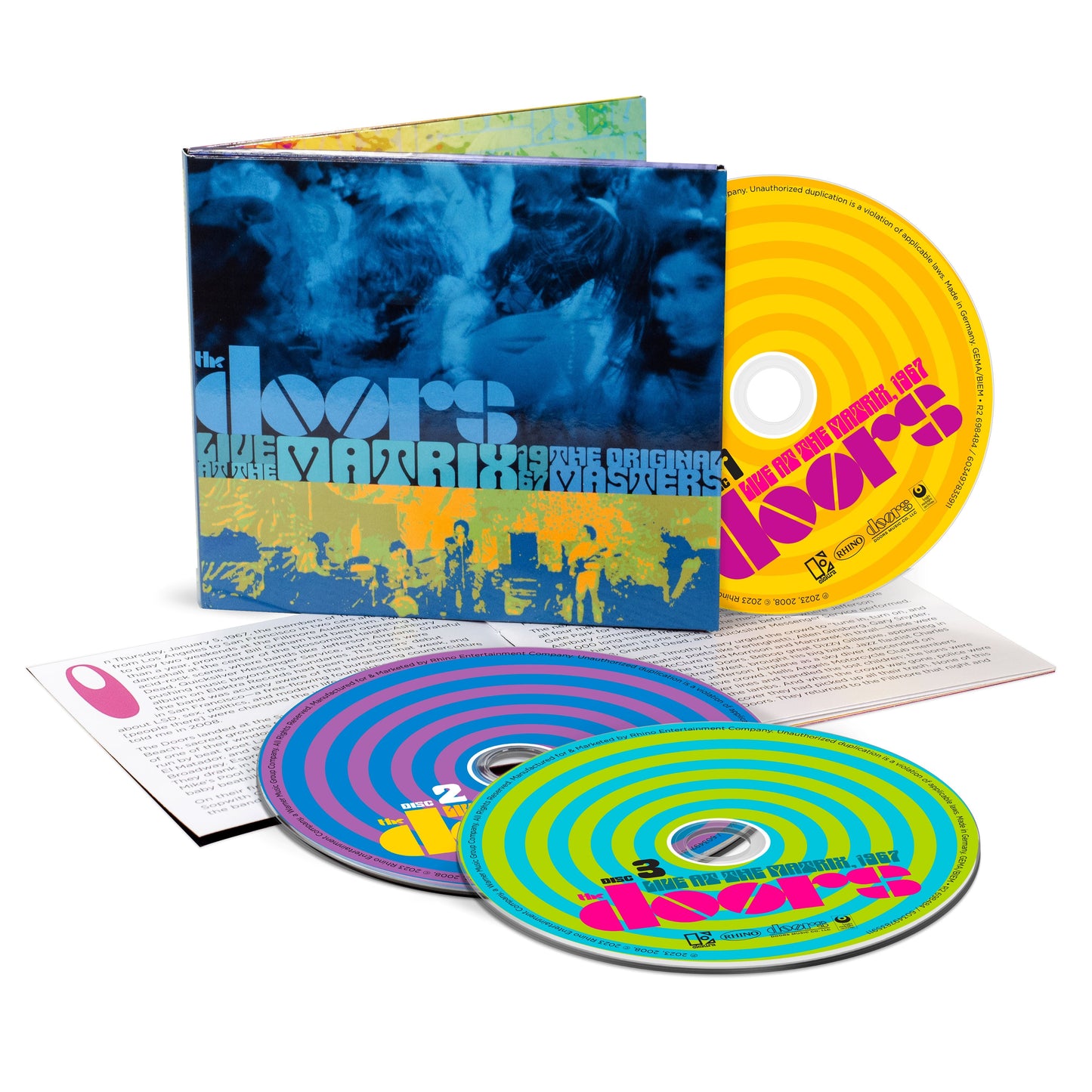 The Doors "Live At The Matrix 1967" CD packaging with three discs.