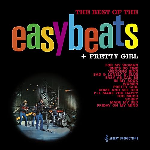Vinyl record cover: The Easybeats’ “The Best Of” with band photo.