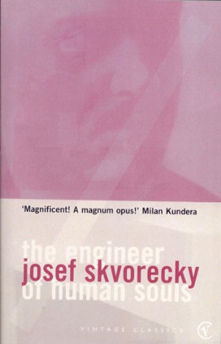 Book cover: pink abstract portrait, title "The Engineer Of Human Souls.