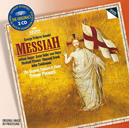CD cover for Handel's Messiah, featuring a painting and text details.