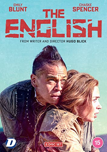 DVD cover for "The English" featuring two people in a western setting.