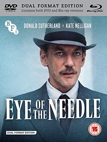 Blu-ray cover for "The Eye of the Needle" featuring Donald Sutherland.