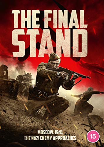 DVD cover art featuring a Soviet soldier in combat with a red background.