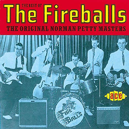 "CD cover featuring a band performing on stage with 'The Fireballs' title."