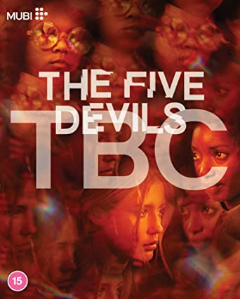Blu-ray cover for "The Five Devils" featuring multiple faces in red tones.