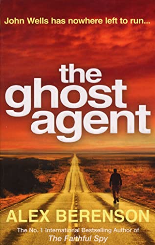 Book cover: "The Ghost Agent" with a lone figure walking down a desert road.
