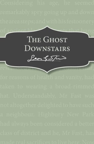 Book cover: "The Ghost Downstairs" by Leon Garfield, dark gray titleplate.