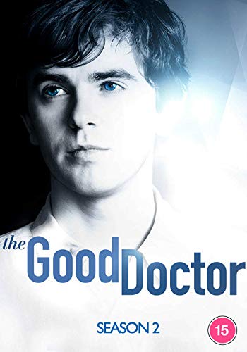 DVD cover for "The Good Doctor" Season 2, featuring a portrait of Freddie Highmore.