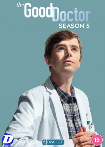 DVD cover for The Good Doctor Season 5 featuring a male doctor in a coat.